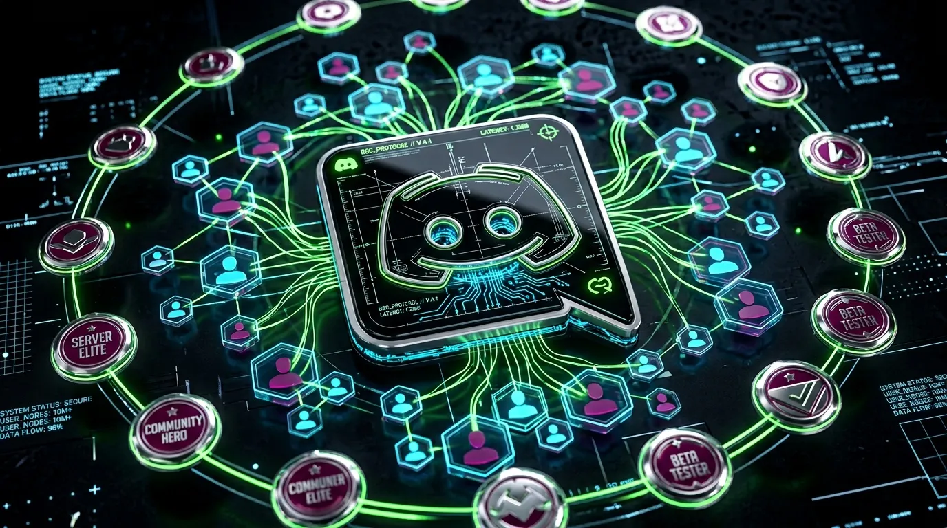 Interface futuriste montrant un r&eacute;seau de n&oelig;uds connect&eacute;s num&eacute;riquement