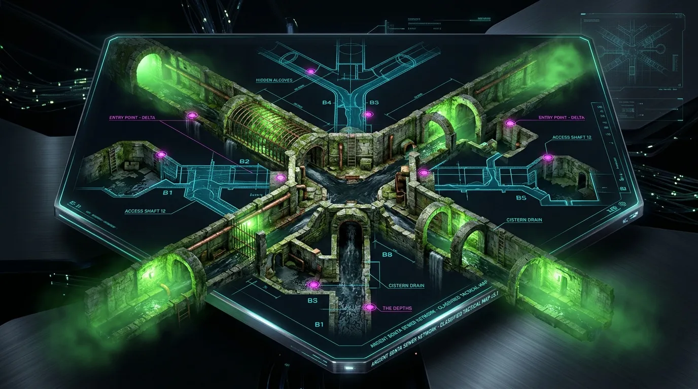 Les égouts de Bonta : guide et entrées