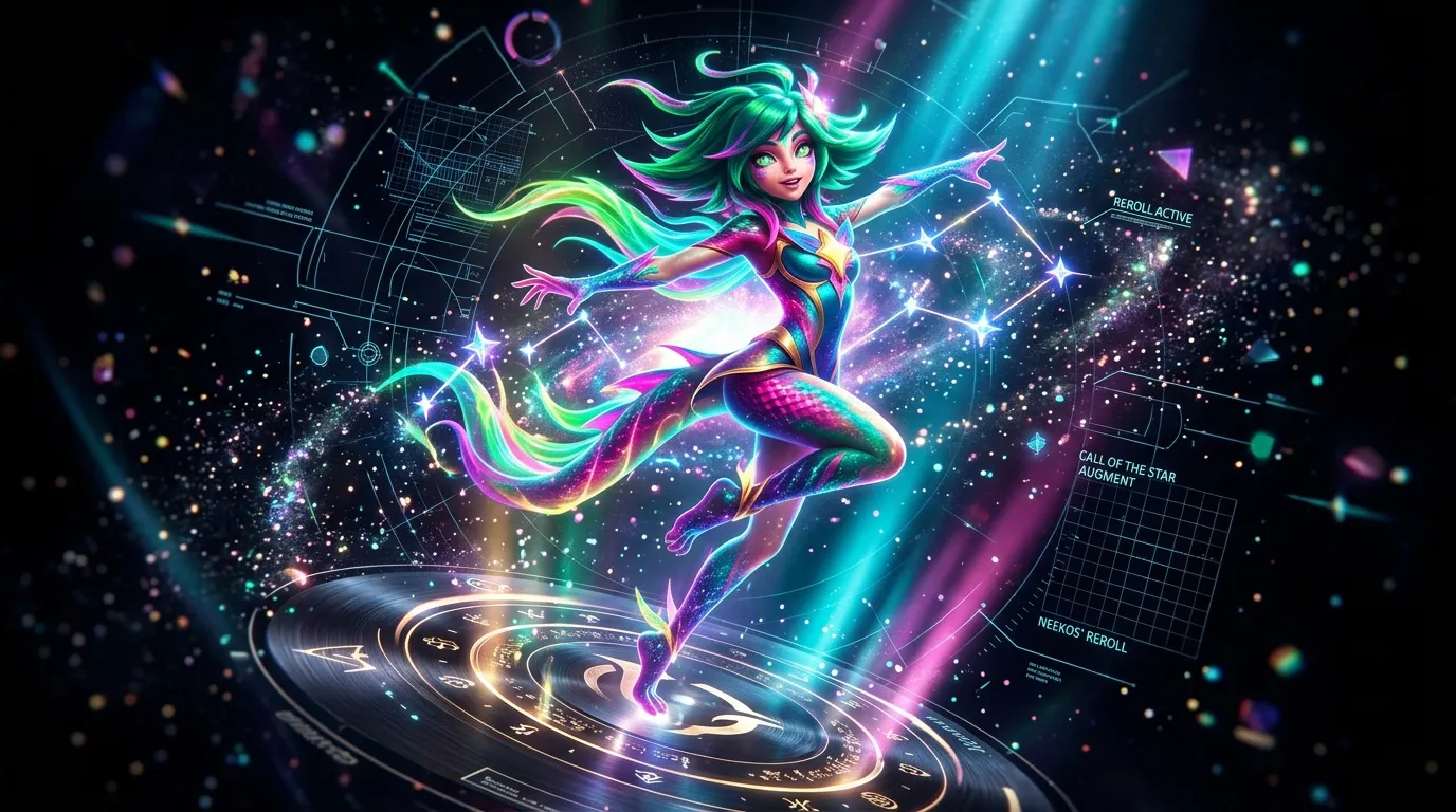 Compo Neeko reroll avec l'augment Appel de l'étoile TFT